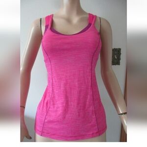 Lululemon Pink/Purple Strappy Tank Size Small